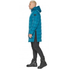 Бирюзовая куртка мужская удобная модель 49032