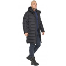 Графитовая мужская куртка с горизонтальной стёжкой модель 51450 (ОСТАЛСЯ ТОЛЬКО 50(L))