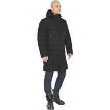 Брендовая чёрная куртка мужская на зиму модель 51801