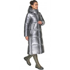 Стильная женская куртка цвет серебро модель 52650 52 (XL)